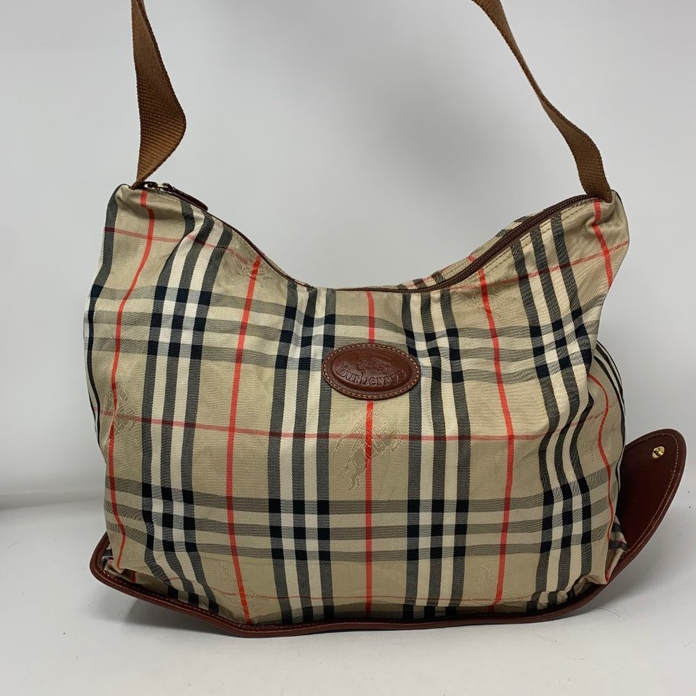BURBERRY Multi Fabric Shoulder Bag authentic